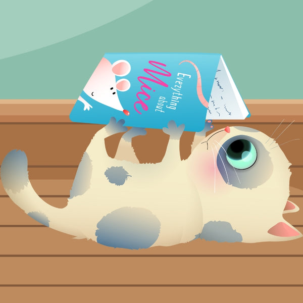 Taza Blanca con Impresión de Gato "Recompensa Miau"