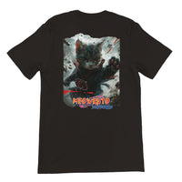 Camiseta Prémium Unisex Impresión Trasera de Gato "Garras de Akatsuki" Michilandia | La tienda online de los fans de gatos