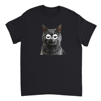 Camiseta Unisex Estampado de Gato "Somnoliento Chartreux" Michilandia