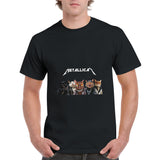 Camiseta Unisex Estampado de Gato "Metallicat" Michilandia