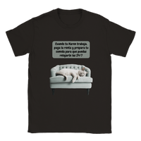 Camiseta unisex estampado de gato "Michi durmiendo" Gelato