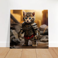 Panel de aluminio impresión de gato "Michi Maximus" Gelato