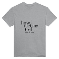 Camiseta Unisex Estampado de Gato "Primer Mordisco" Michilandia | La tienda online de los fans de gatos