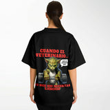 Camiseta de fútbol unisex estampado de gato "Michi Hulk en el Gym" Subliminator