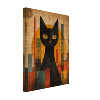 Lienzo de gato "Miau Modernista" Michilandia | La tienda online de los fans de gatos