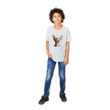 Camiseta Junior Unisex Estampado de Gato "Sphynx Somnoliento" Michilandia