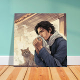 Panel de madera impresión de gato "El Estornudo" Gelato