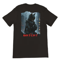 Camiseta Prémium Unisex Impresión Trasera de Gato "The Batcat" Michilandia | La tienda online de los fans de gatos