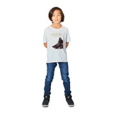 Camiseta Junior Unisex Estampado de Gato "Despertar Felino" Michilandia