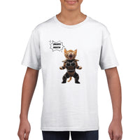 Camiseta Junior Unisex Estampado de Gato "Maldito insecto" Michilandia