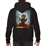 Sudadera con capucha Prémium Unisex Impresión Trasera de Gato "Ki Felino" Michilandia | La tienda online de los fans de gatos
