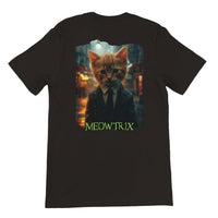 Camiseta Prémium Unisex Impresión Trasera de Gato "Sr Anderson Peludo" Michilandia | La tienda online de los fans de gatos