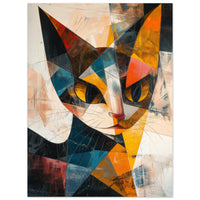 Panel de aluminio impresión de gato "Esencia de Picasso" Michilandia | La tienda online de los fans de gatos