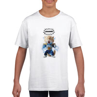 Camiseta Junior Unisex Estampado de Gato "Transformación Miau Z" Michilandia