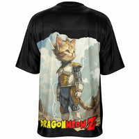 Camiseta de fútbol unisex estampado de gato "Dragon Meow Z" Subliminator