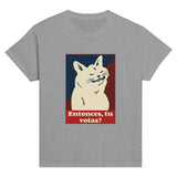 Camiseta Junior Unisex Estampado de Gato "Miau de Votante" Michilandia