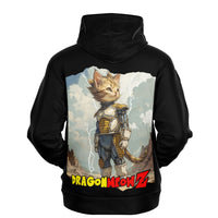 Sudadera deportiva con capucha unisex estampado de gato "Dragon Meow Z" Subliminator