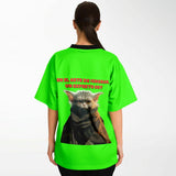 Camiseta de fútbol unisex estampado de gato "Yoda Miau" Subliminator