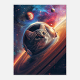 Panel de aluminio impresión de gato "CosmoGato" Michilandia | La tienda online de los fans de gatos