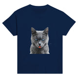 Camiseta Junior Unisex Estampado de Gato "Burla Felina" Michilandia
