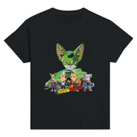 Camiseta Junior Unisex Estampado de Gato "Guerreros Peludos Z" Michilandia | La tienda online de los fans de gatos