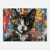 Lienzo de gato "Murales Miau" Michilandia | La tienda online de los fans de gatos