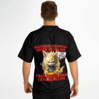 Camiseta de fútbol unisex estampado de gato "Super Saiyajin Felino" Subliminator