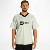 Camiseta de fútbol unisex estampado de gato "Pequeño Guerrero Z" Subliminator