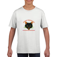 Camiseta Junior Unisex Estampado de Gato "No Me Pss Pss" Michilandia