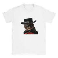 Camiseta Junior Unisex Estampado de Gato "Miau Enmascarado" Michilandia