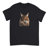 Camiseta Unisex Estampado de Gato "Sonrisa de Maine Coon" Michilandia