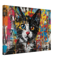 Lienzo de gato "Murales Miau" Michilandia | La tienda online de los fans de gatos