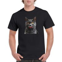 Camiseta Unisex Estampado de Gato "Sonrisa Cartoon" Michilandia