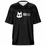 Camiseta de fútbol unisex estampado de gato "Dudas de Miau" Subliminator
