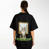 Camiseta de fútbol unisex estampado de gato "Dudas de Miau" Subliminator