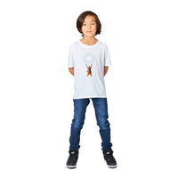 Camiseta Junior Unisex Estampado de Gato "GenkiMiau" Michilandia