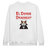 Sudadera Unisex Estampado de Gato "Conde Dracucat" Michilandia | La tienda online de los fans de gatos