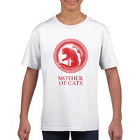 Camiseta Junior Unisex Estampado de Gato "Madre de Gatos" Michilandia