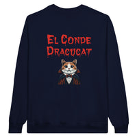 Sudadera Unisex Estampado de Gato "Conde Dracucat" Michilandia | La tienda online de los fans de gatos