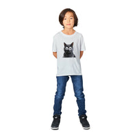 Camiseta Junior Unisex Estampado de Gato "Somnoliento Chartreux" Michilandia