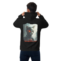 Sudadera con capucha Prémium Unisex Impresión Trasera de Gato "Miau del Futuro" Michilandia | La tienda online de los fans de gatos