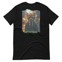 Camiseta Prémium Unisex Impresión Trasera de Gato "Sr Anderson Peludo" Michilandia | La tienda online de los fans de gatos