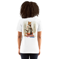 Camiseta Prémium Unisex Impresión Trasera de Gato "Hokage Miau" Michilandia | La tienda online de los fans de gatos