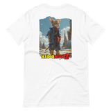 Camiseta Prémium Unisex Impresión Trasera de Gato "Guerrero de la Ciudad" Michilandia | La tienda online de los fans de gatos