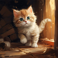 pintura gatito minchkin 
