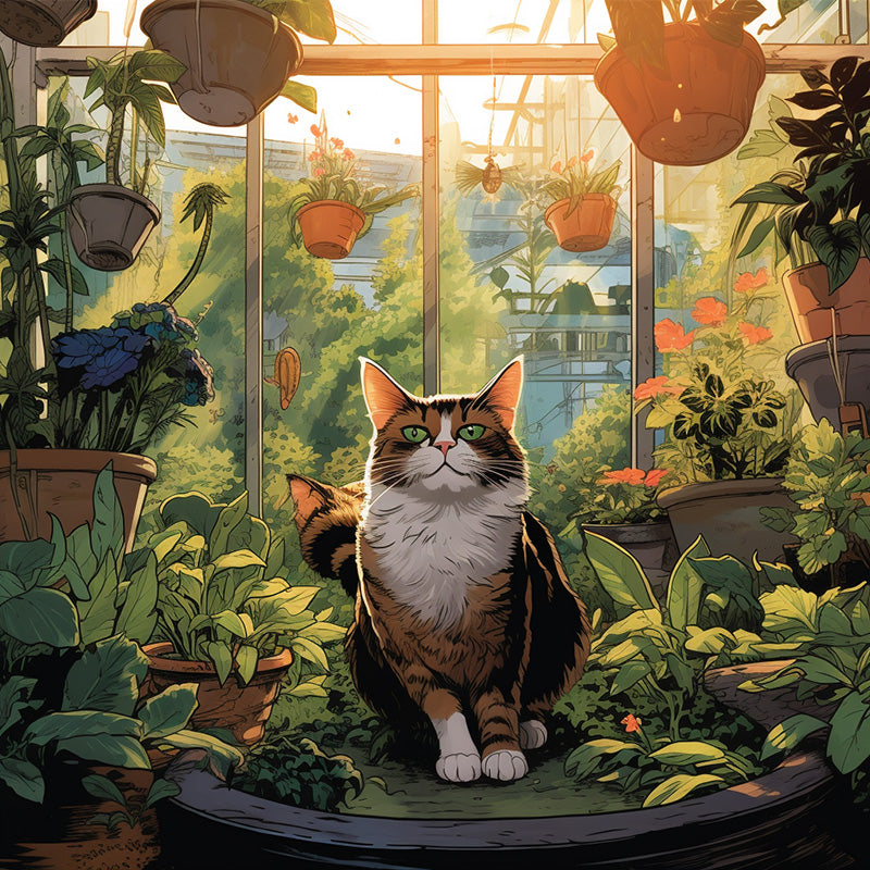 Jardín seguro y enriquecedor para gatos: plantas recomendadas