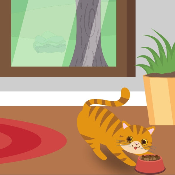 Panel de madera impresión de gato "El Niño Veterinario y su Michi"