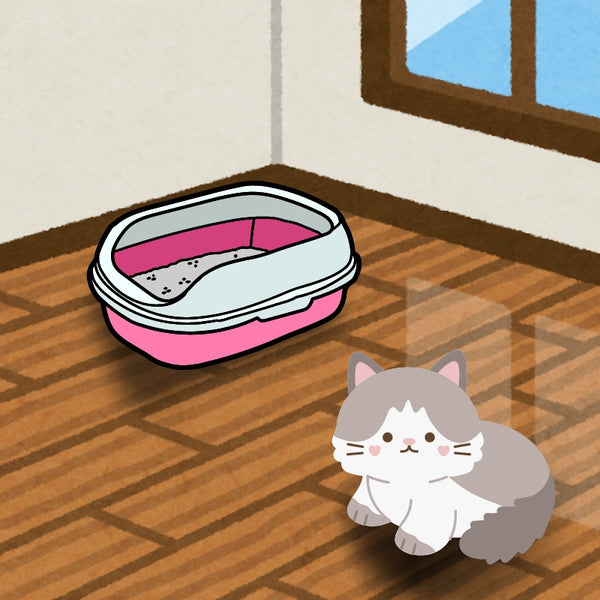 Taza blanca con impresión de gato "Travesuras en el Baño"