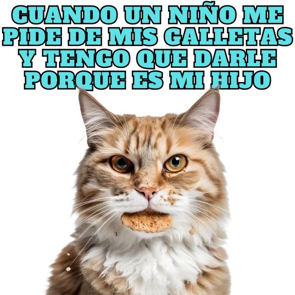 Camiseta unisex estampado de gato "Humana soltera"