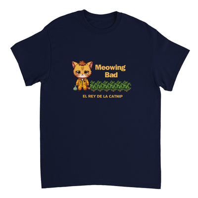 Camiseta Unisex Estampado de Gato "Rey de la Catnip" Michilandia | La tienda online de los fans de gatos